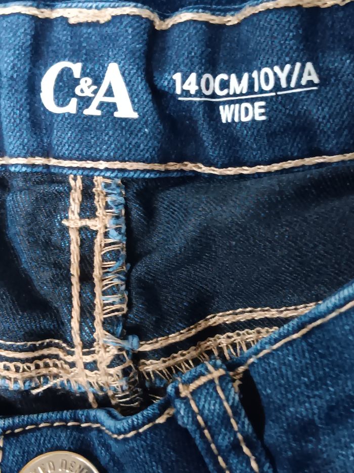 Jean wide legs fille 10ans - photo numéro 3
