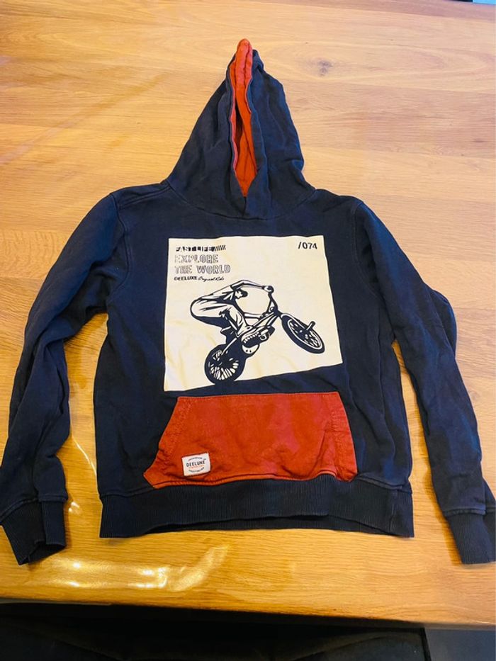 Pull sweat à capuche deeluxe 8 ans