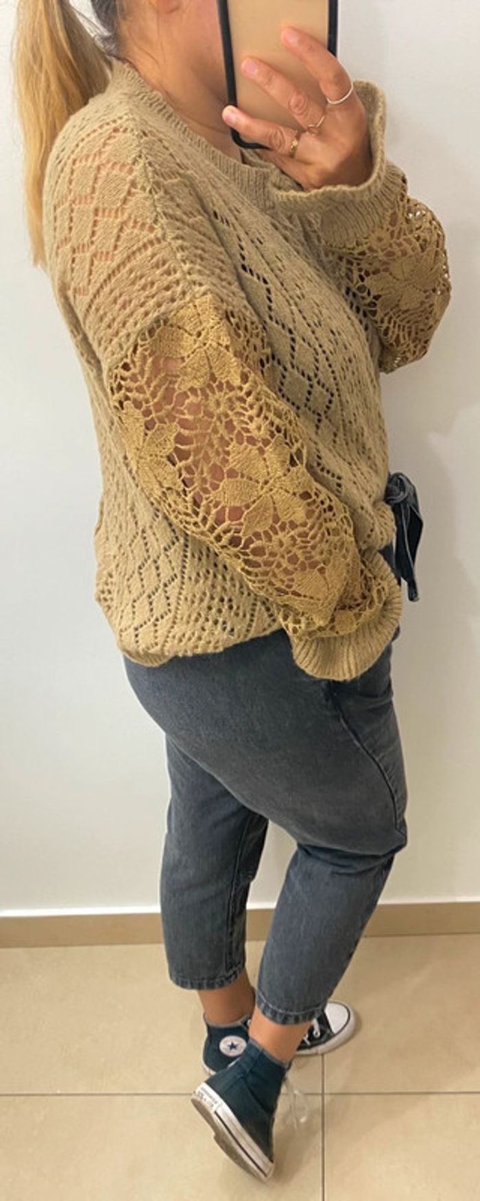 Superbe Pull Maille Ajourée Taille 38-40 - photo numéro 6