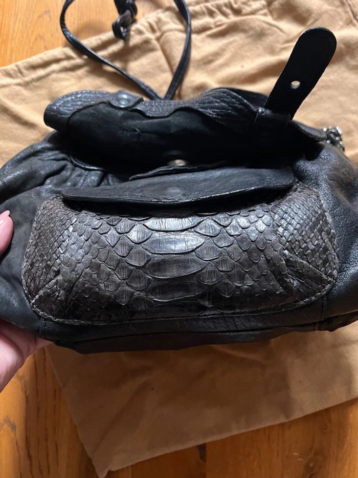 Sac Abaco cuir et python - photo numéro 12