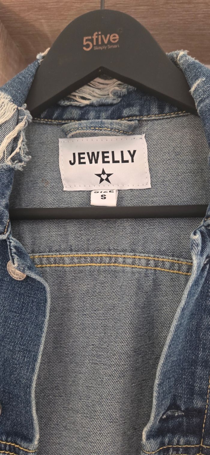Veste en jean femme taille S oversize - photo numéro 2