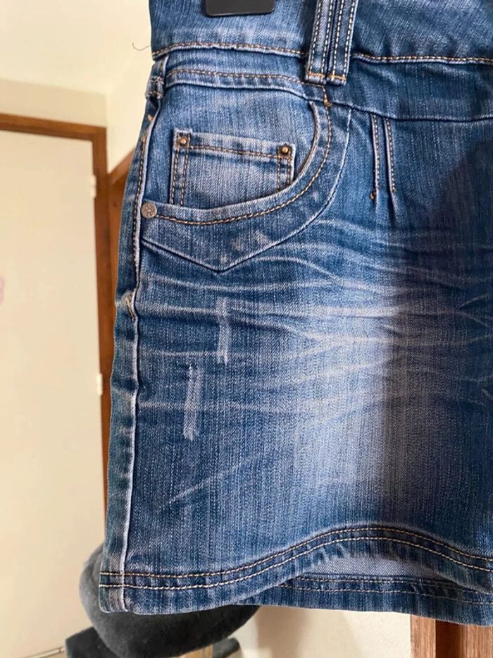 très jolie Jupe en jeans taille XL marque MIM - photo numéro 2