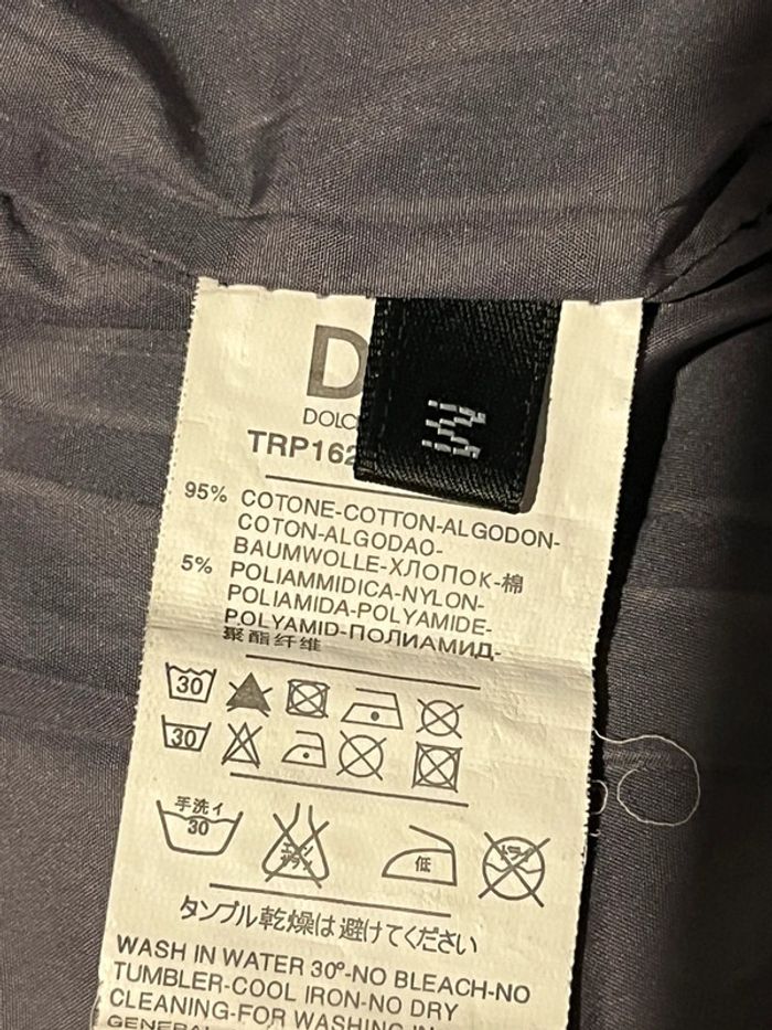 Veste coupe vent imperméable homme Dolce & Gabbana M 38 noir capuche - photo numéro 10