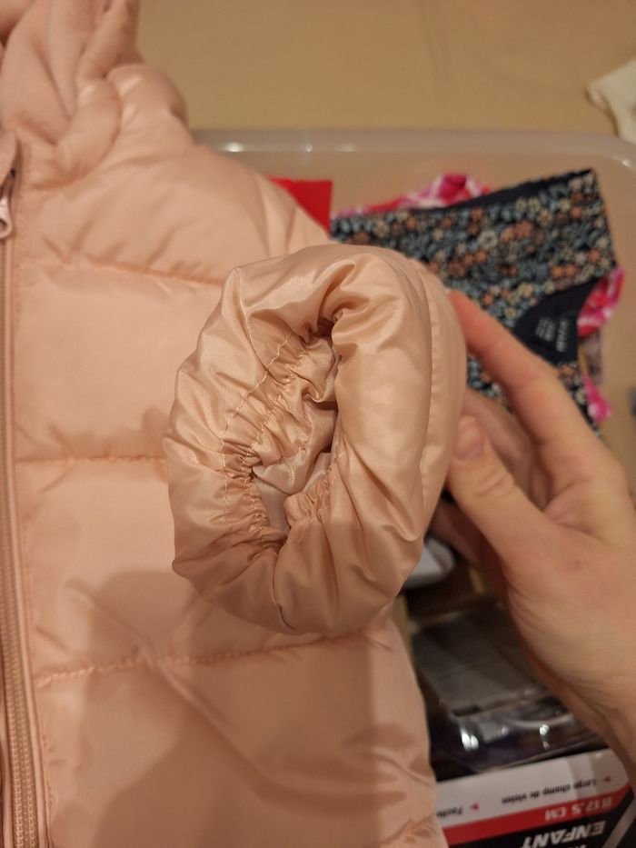 Doudoune bébé rose pâle 12 mois (73/76cm) - photo numéro 9