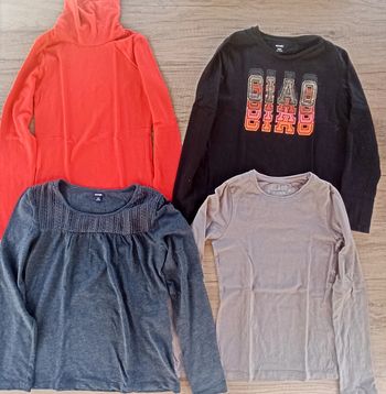 Lot de 4 tee shirt manches longues 12 ans