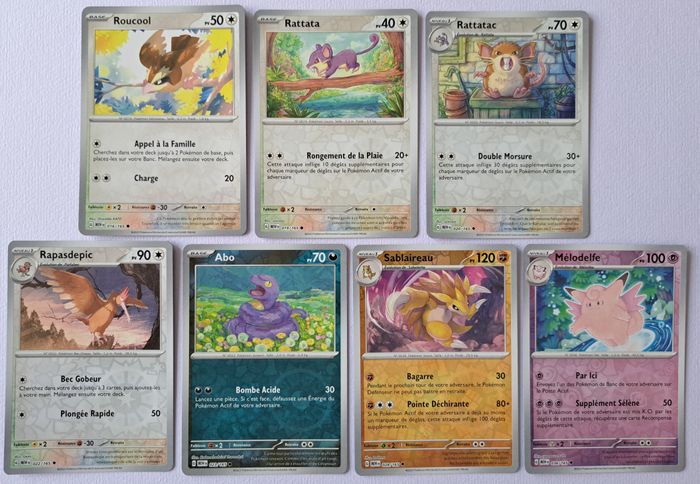 🃏 Lot de 22 cartes Pokémon brillantes holo reverse EV 151 de 2024 - photo numéro 3