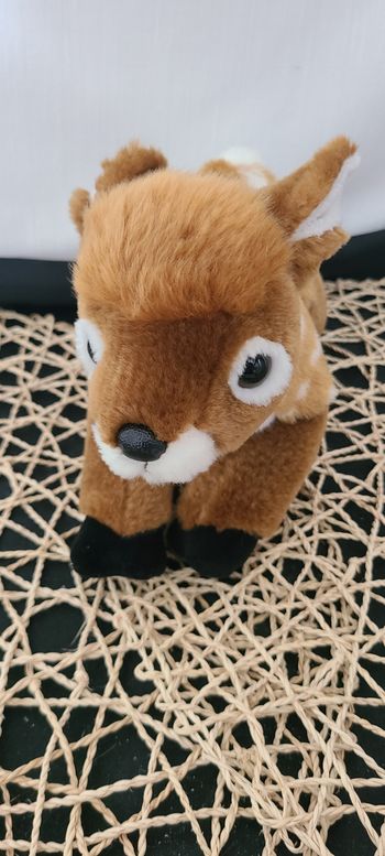 Unipak Faon Fauve Peluche Animal En Peluche Marron Taches Blanches