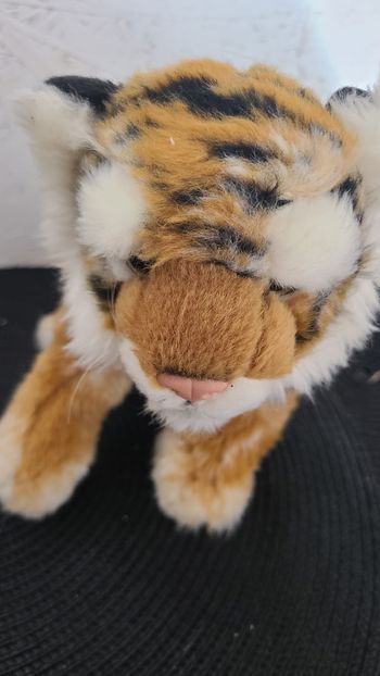 peluche tigre baby living nature keycraft