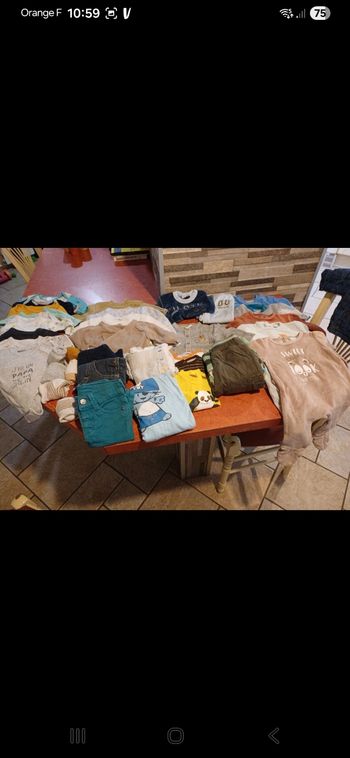 Lot de vêtements garçon " hiver" taille 1 mois