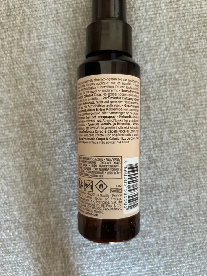 Brume parfumée corps cheveux noix de coco - photo numéro 4