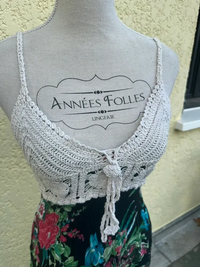 🌸 Robe longue à fines bretelles - Taille S - photo numéro 4