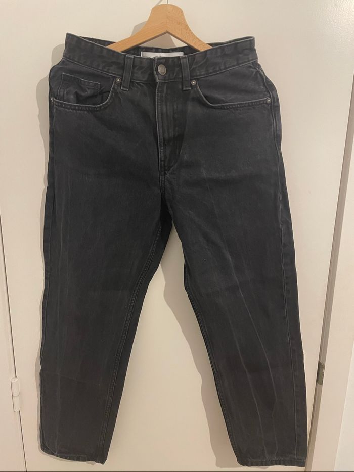 Jean noir délavé Bershka