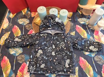 Veste a capuche réversible Belle de Nuit 18-24 mois