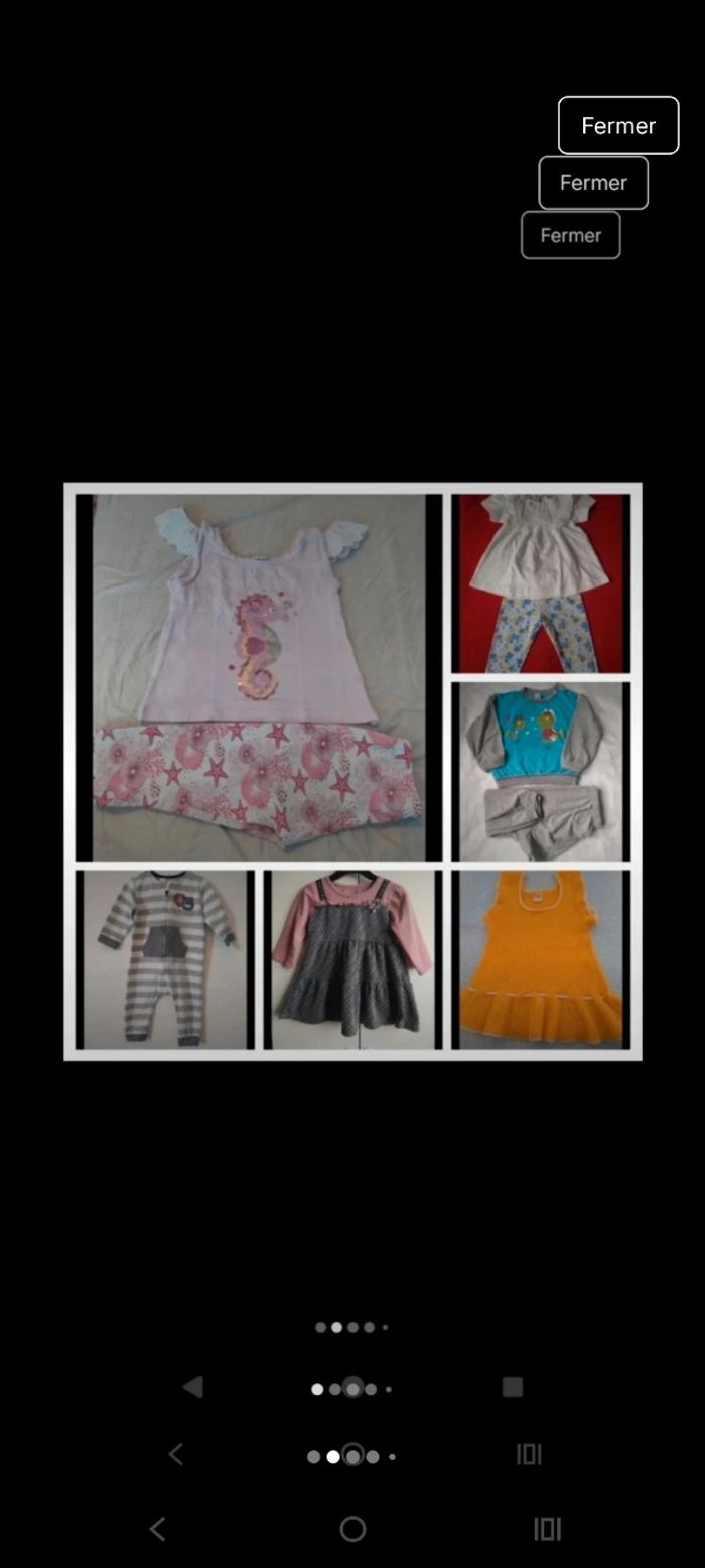 Grand lot de vêtements fille 68-98cm - photo numéro 2