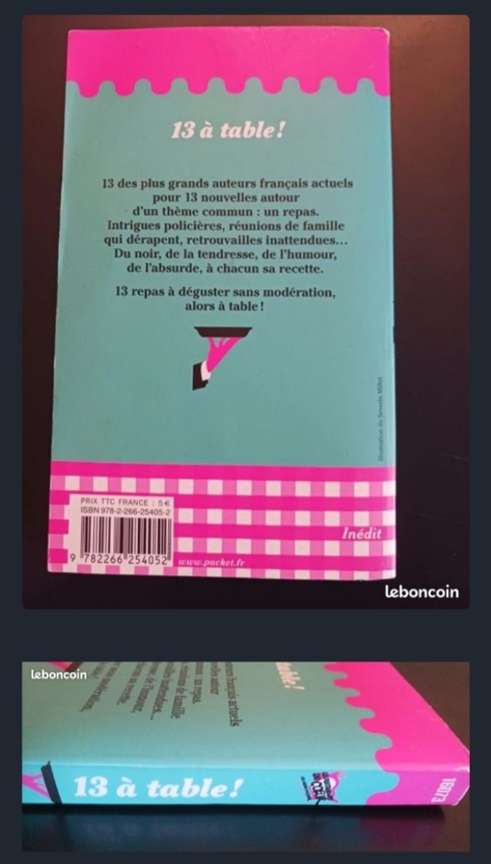 13 à table Recueil, collectif. Nouvelles. Pocket. Les Restos du Cœur - photo numéro 2