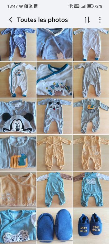 Lot de vêtements garçon 6 mois 