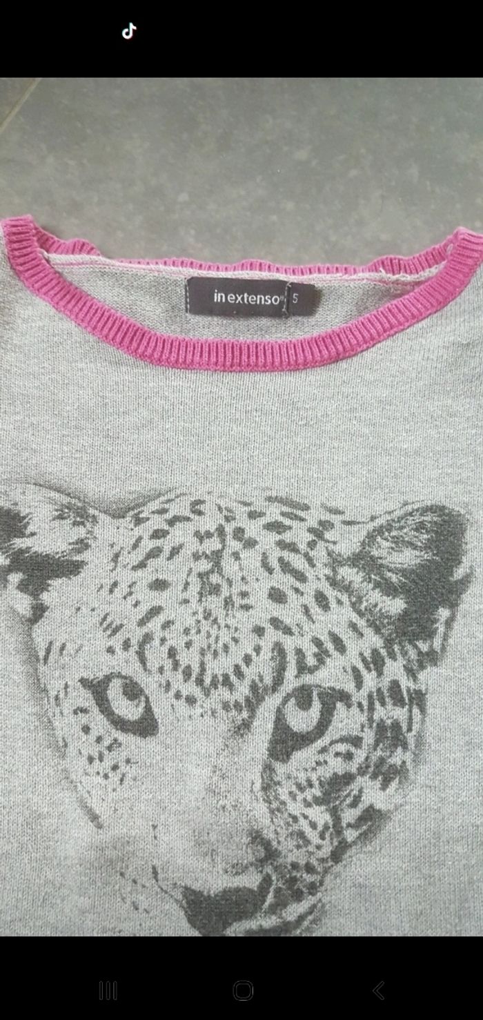 Pull motif léopard - photo numéro 3