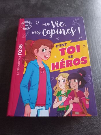 Livre bibliotheque rose ma vie mes copines c'est toi le heros