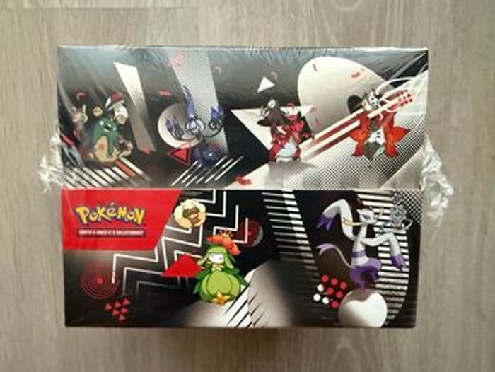 Display Pokémon Mini tins Ev10.5 Flamme blanche et foudre noire