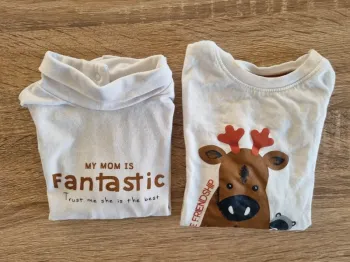 Lot de 2 t-shirt manches longues garçon