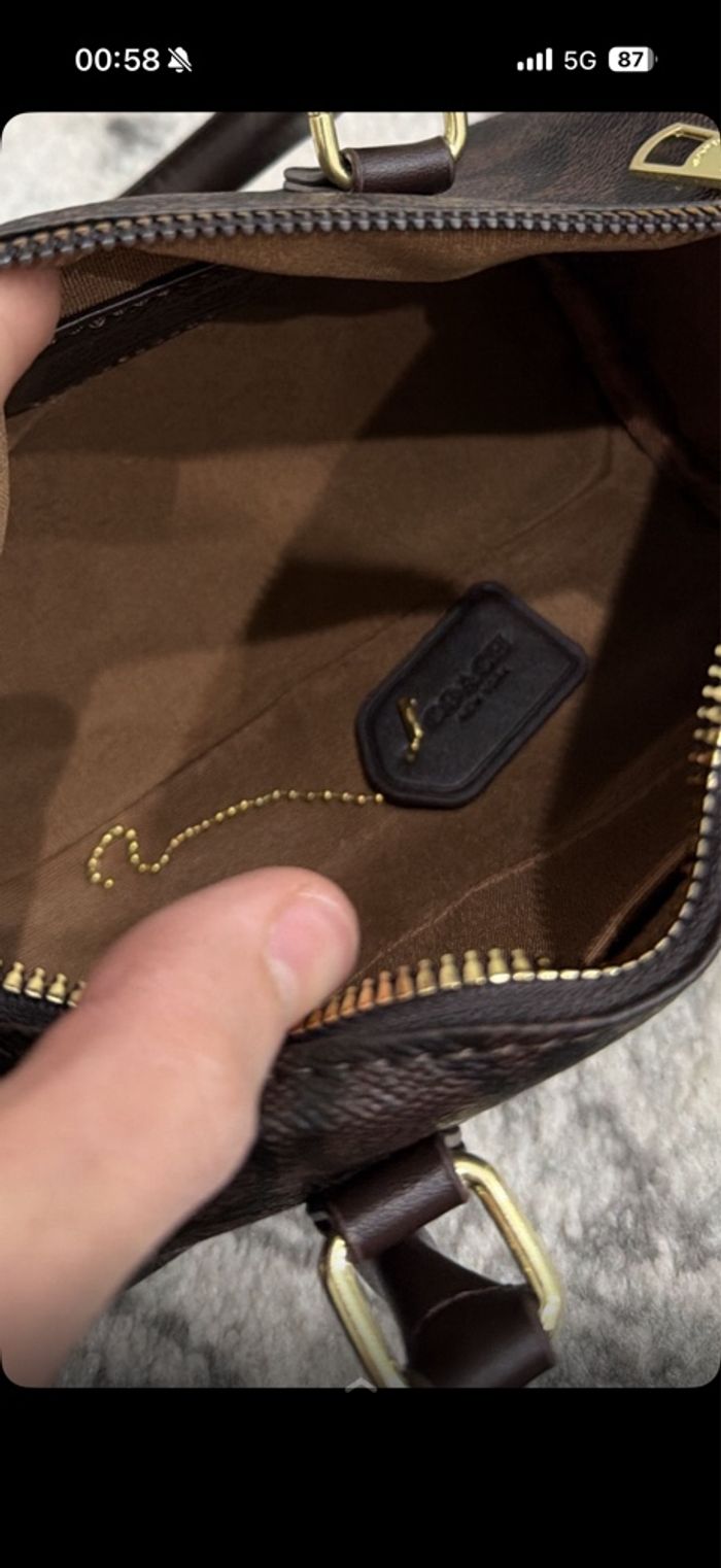 sac coach marron - photo numéro 4