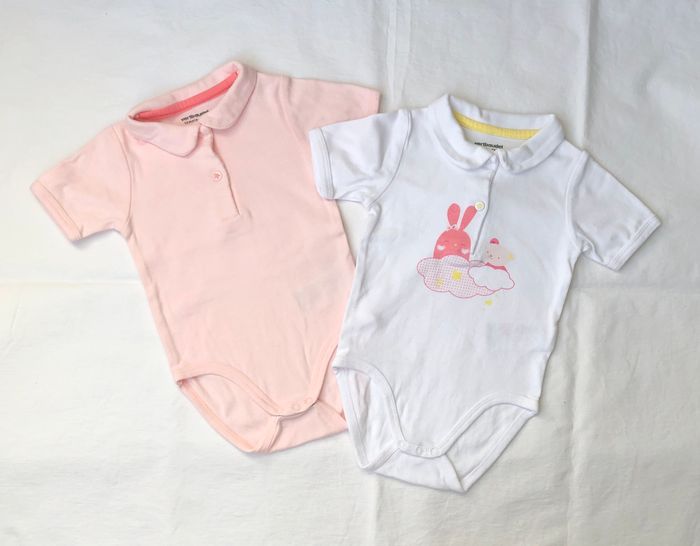 Lot de 2 bodies Vertbaudet 12 mois