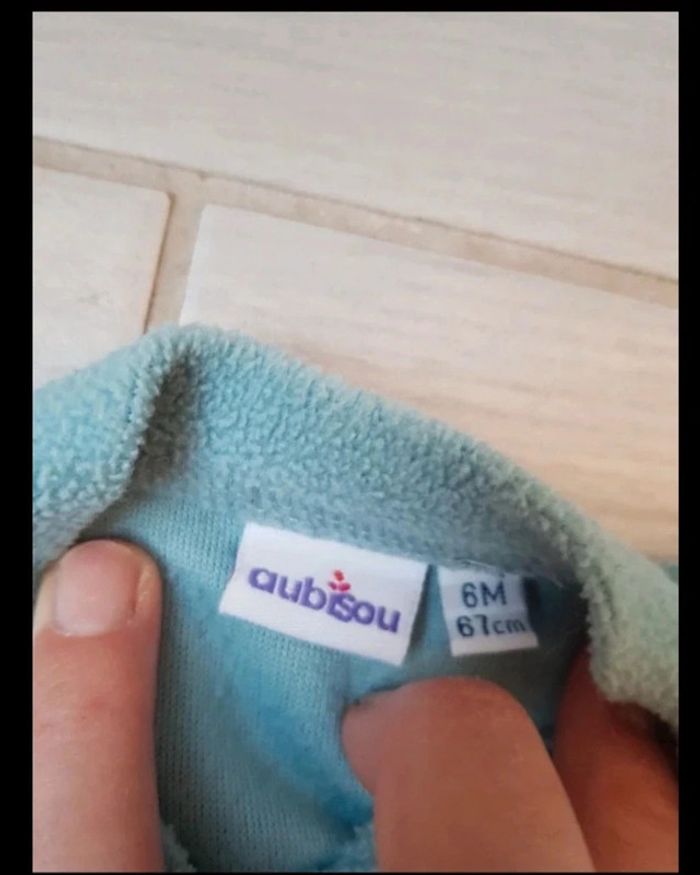 Pyjama garcon polaire chaud  taille 6mois - photo numéro 3
