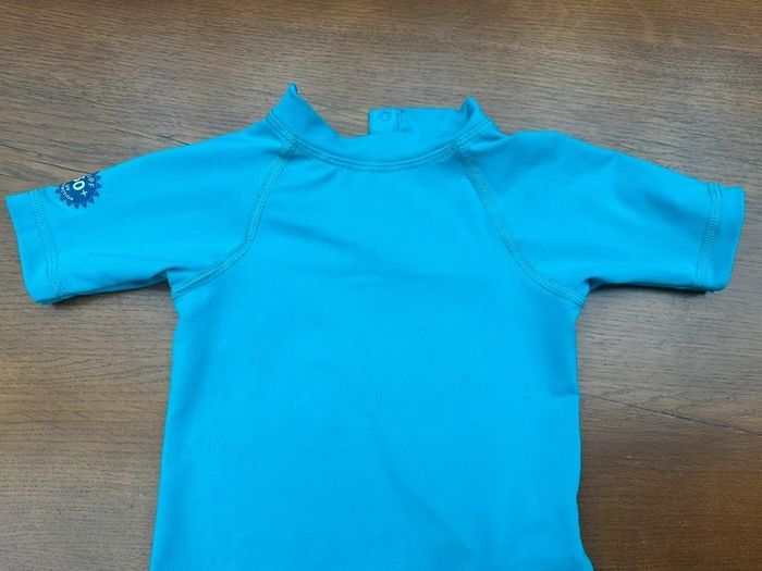 T-shirt anti UV manche courte bleu 18 mois nabaiji - photo numéro 3