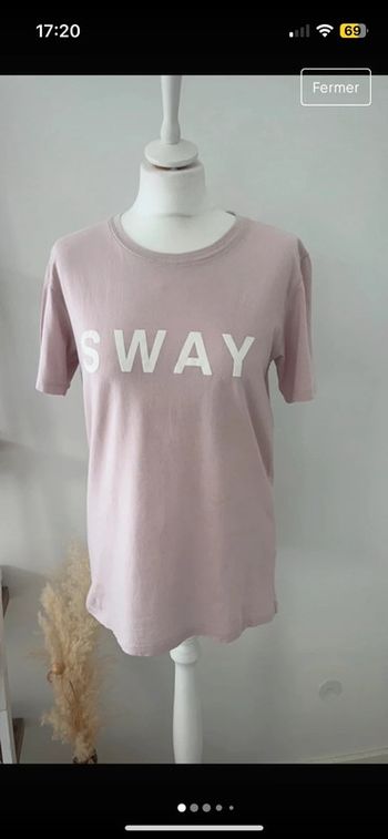 T-shirt zadig et voltaire rose M comme neuf