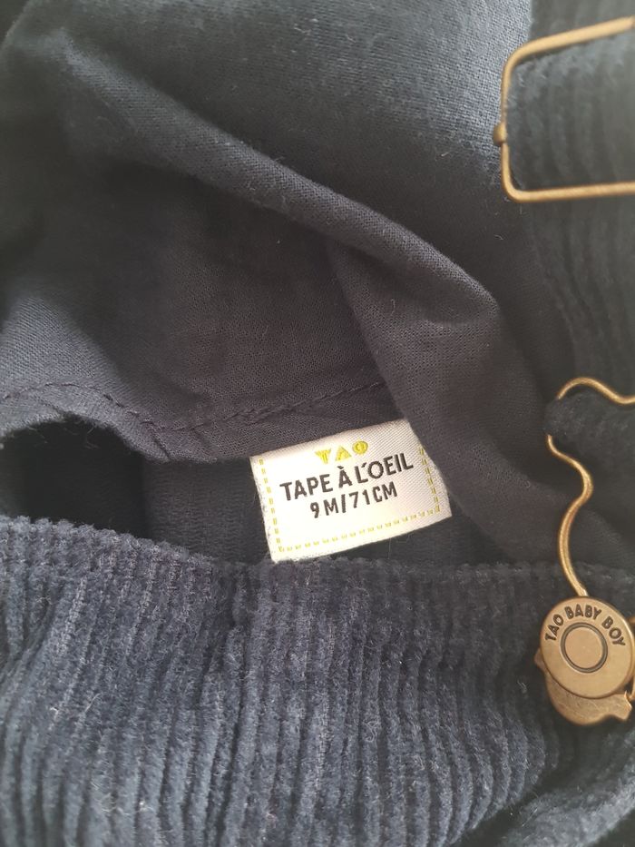 Tape À L'Œil - Salopette pantalon en velours côtelé (9 mois) - photo numéro 6