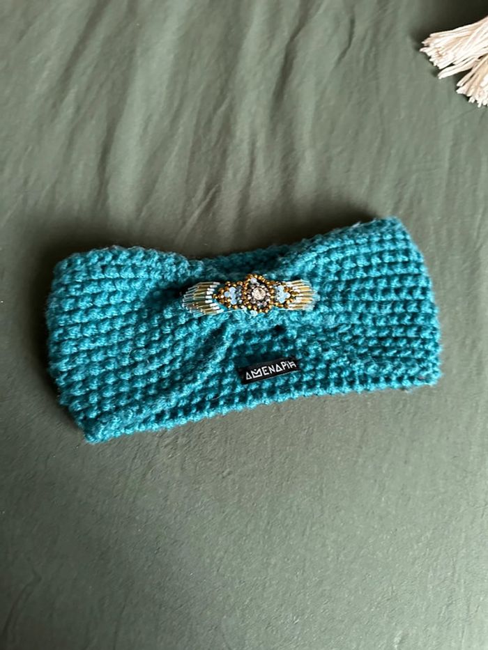 Bandeau hipanema bleu canard 🐚