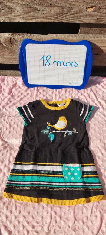 Robe manches courtes oiseau 🐦 18 mois