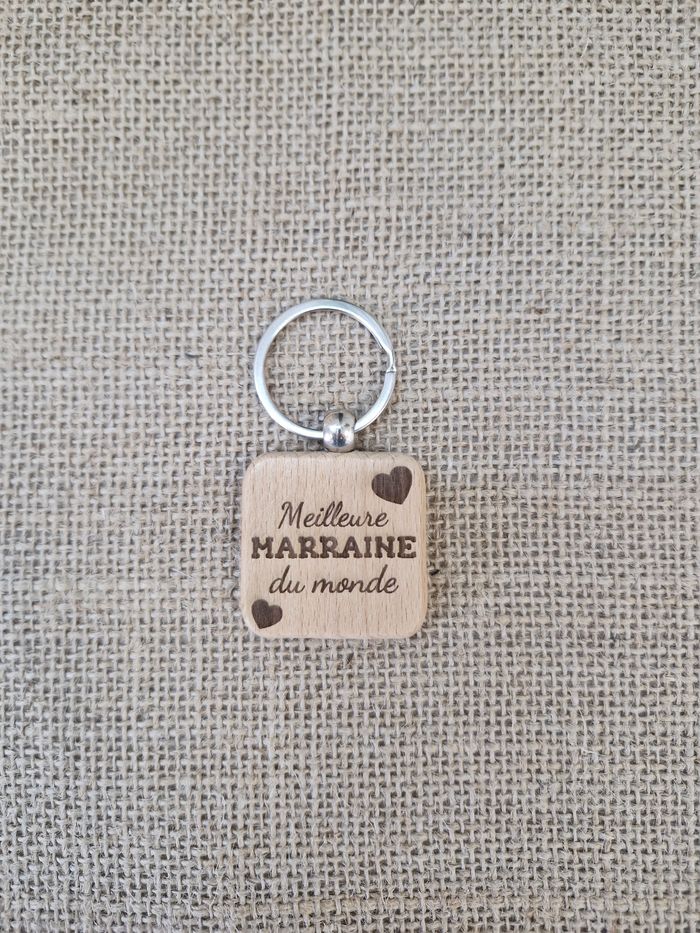 Porte clé en bois - photo numéro 2