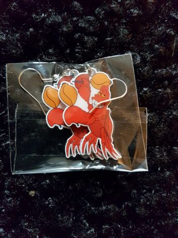 Boucles d oreilles Sebastien dans la petite sirene