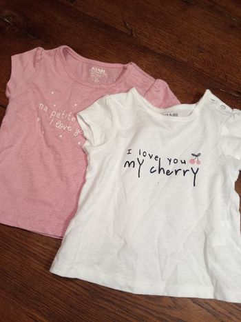 Deux t-shirt Kiabi 3 mois