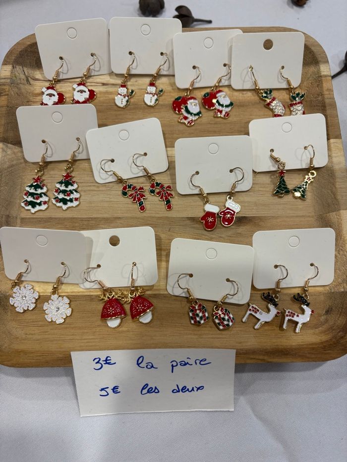 Boucle d’oreilles de Noël