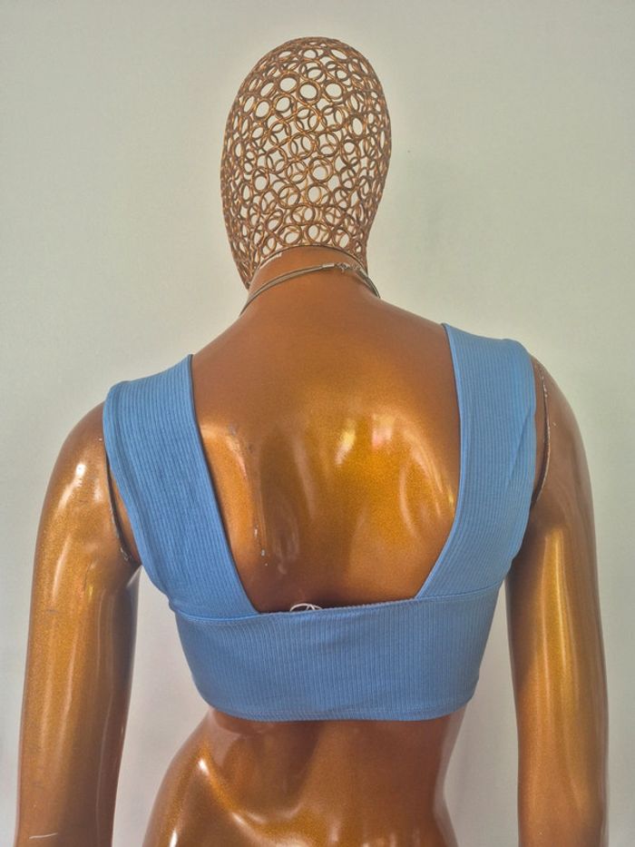 Top Court Femme Bleu - photo numéro 2