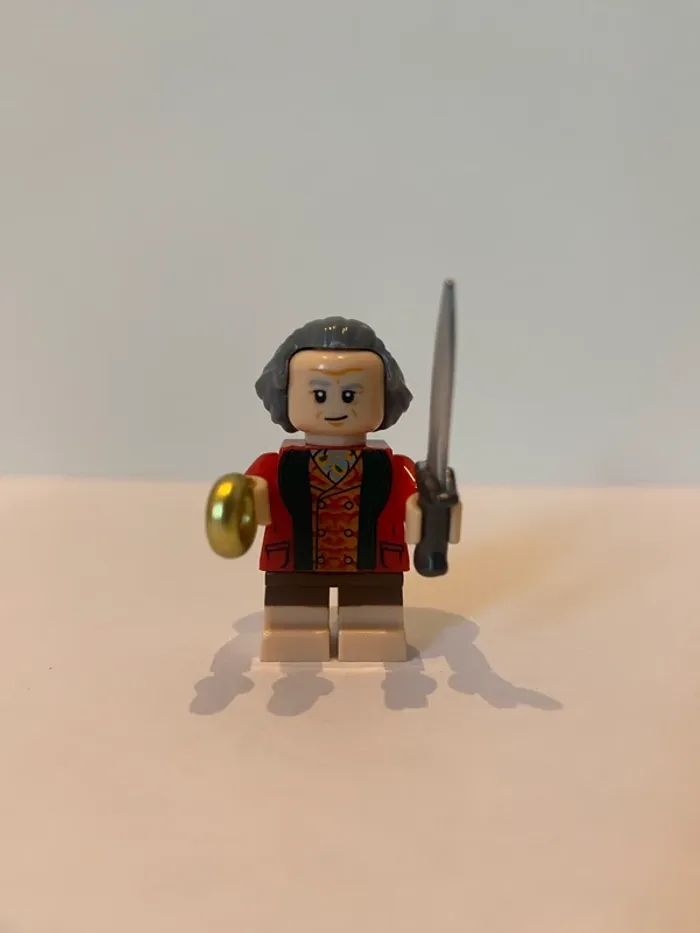 Figurine type lego Bilbon Saqué et l’anneau de pouvoir. le seigneur des anneaux/Hobbit