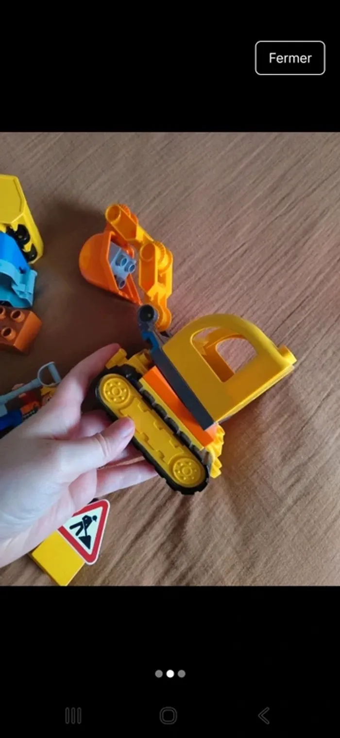 Le camion et la pelleteuse Lego duplo - photo numéro 2