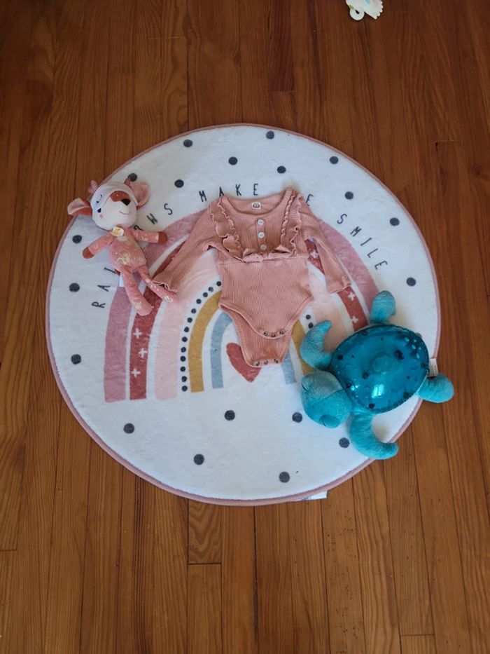 Bodies côtelé rose