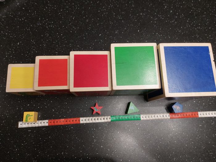 Lot 5 cubes à formes - photo numéro 3