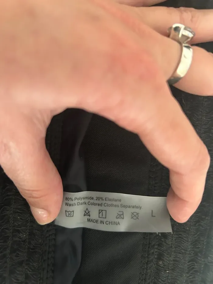 Slip de maillot de bain, culotte, maillot de bain, bas de maillot de bain noir, neuf taille L - photo numéro 4