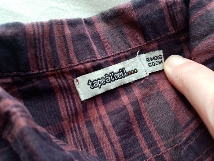 Chemise rayée manches longues 3 mois - photo numéro 2