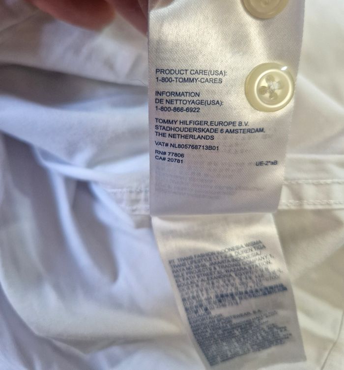 Chemise manches longues , homme , Tommy Hilfiger , blanche , taille XXL coupe Stretch - photo numéro 7