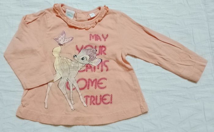 Disney haut t shirt manches longues bambi