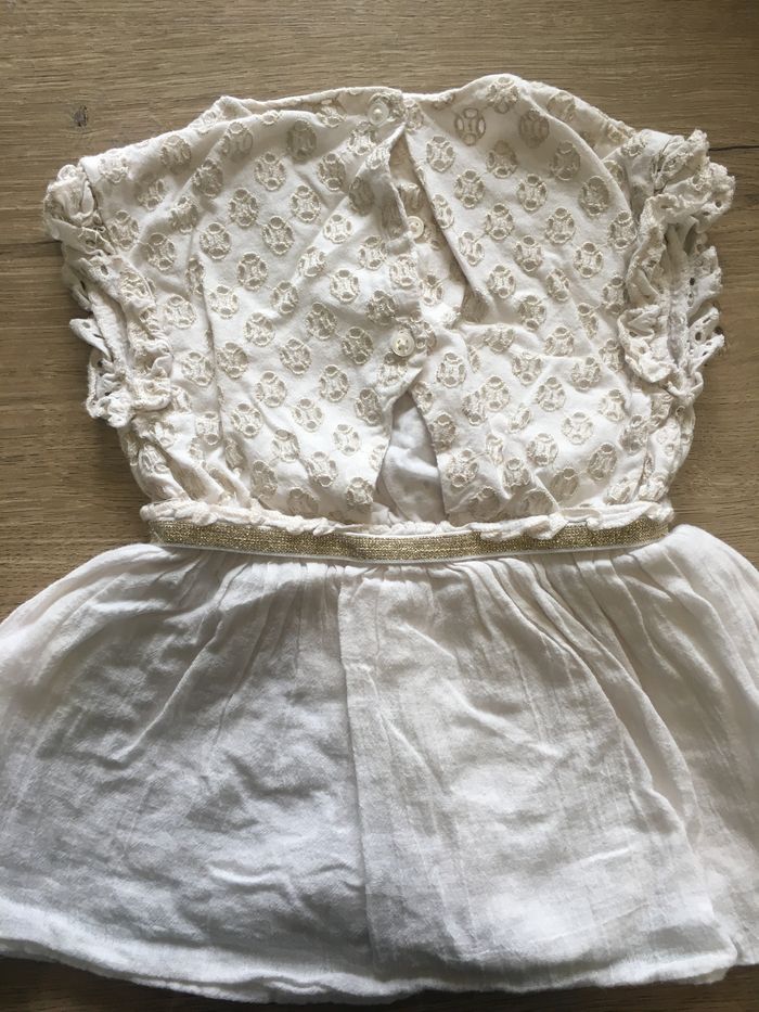 Robe blanche événement fille - photo numéro 5