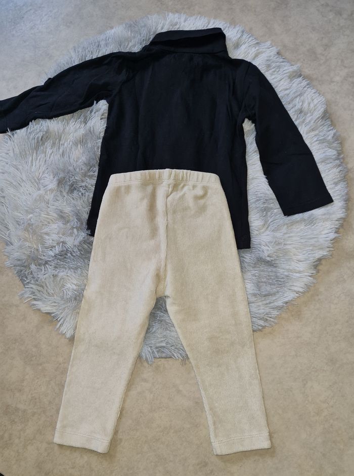 ensemble t-shirt et legging fille 18/24 mois - photo numéro 6