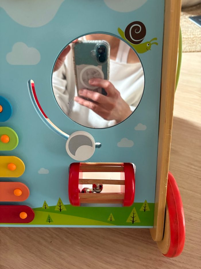 Chariot de marche en bois - photo numéro 2