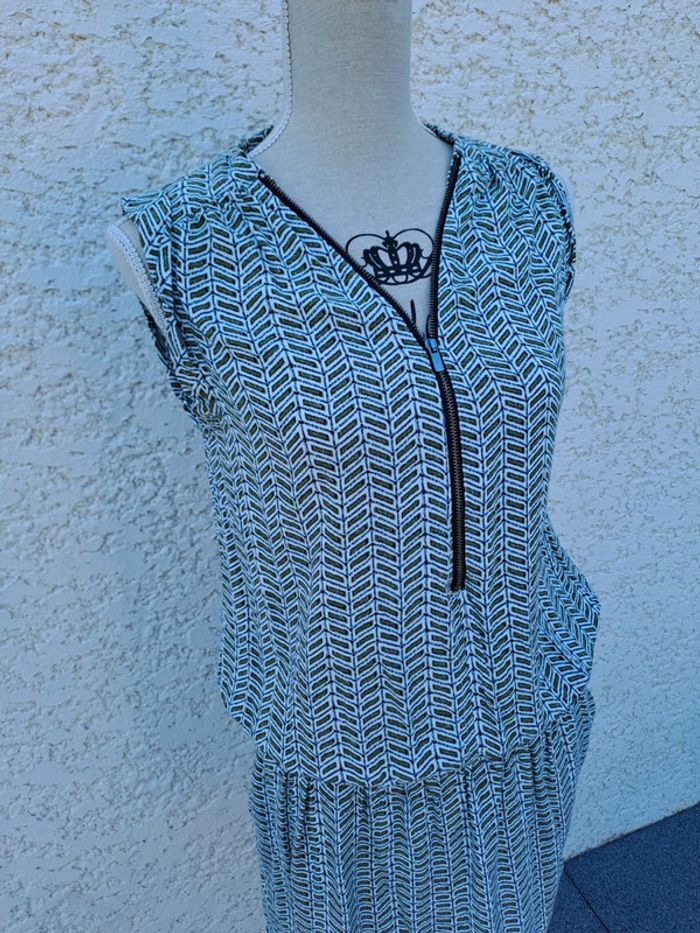 Robe été sans manches ceinture élastique Promod taille M - photo numéro 3