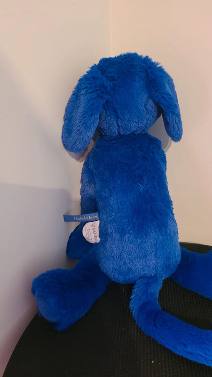 Peluche Chien bleu Ecole des loisirs - Moulin Roty non utilisé - photo numéro 3
